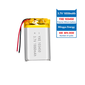 3.7 V Li-ion Battery 103450-1850mah